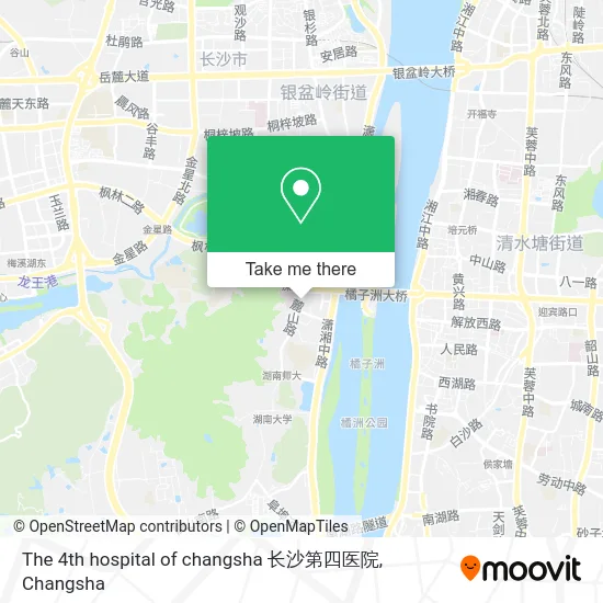 The 4th hospital of changsha 长沙第四医院 map