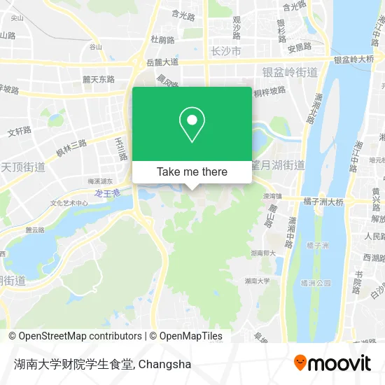 湖南大学财院学生食堂 map