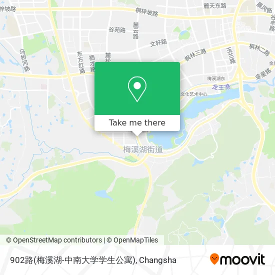 902路(梅溪湖-中南大学学生公寓) map