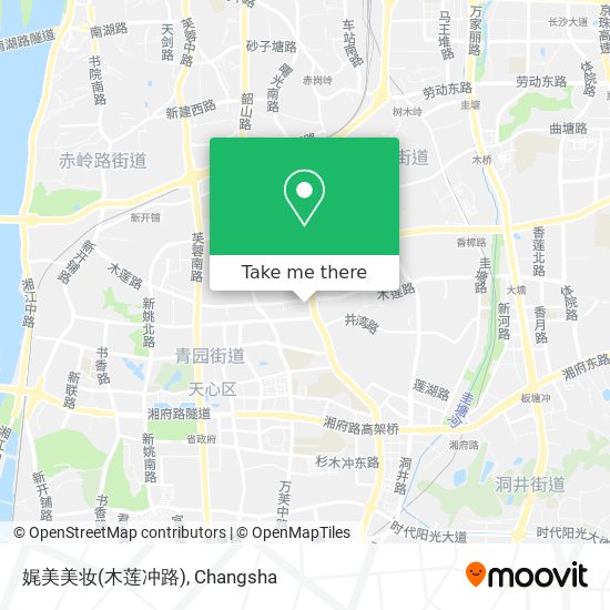 娓美美妆(木莲冲路) map