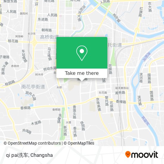 qi pai洗车 map