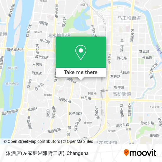 派酒店(左家塘湘雅附二店) map