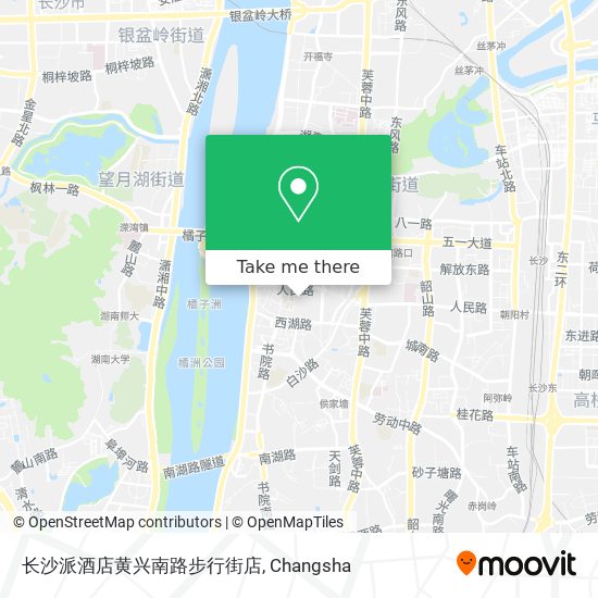 长沙派酒店黄兴南路步行街店 map