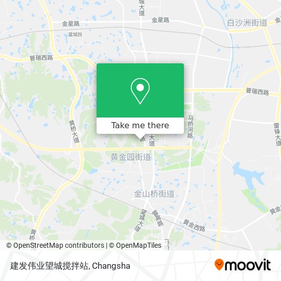 建发伟业望城搅拌站 map