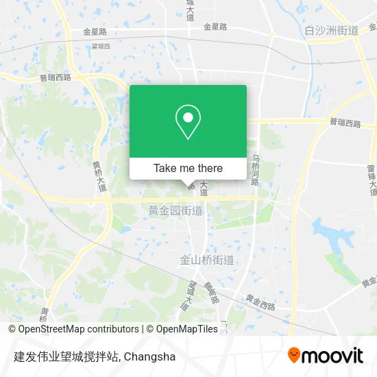 建发伟业望城搅拌站 map