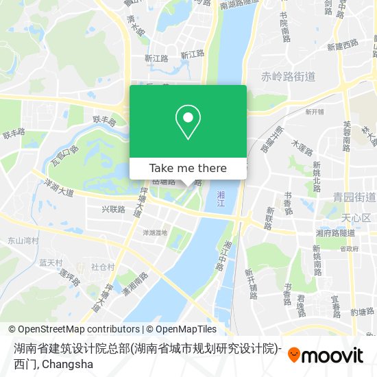 湖南省建筑设计院总部(湖南省城市规划研究设计院)-西门 map