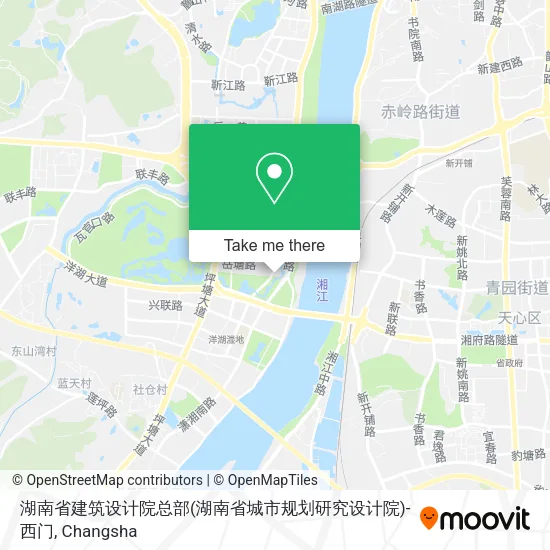 湖南省建筑设计院总部(湖南省城市规划研究设计院)-西门 map