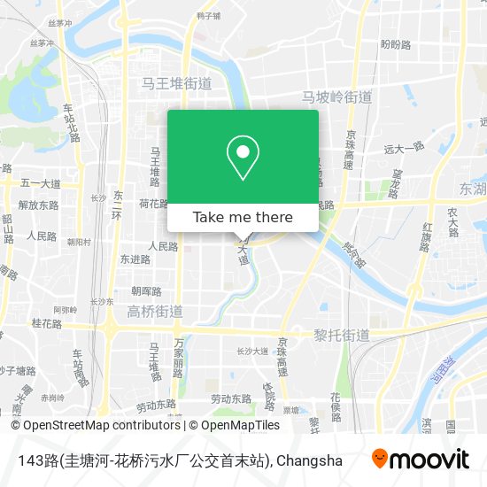 143路(圭塘河-花桥污水厂公交首末站) map