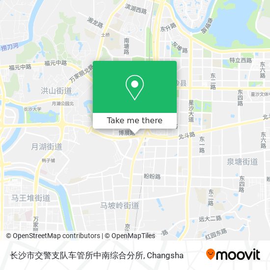 长沙市交警支队车管所中南综合分所 map