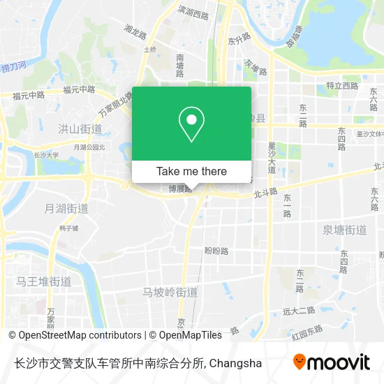 长沙市交警支队车管所中南综合分所 map