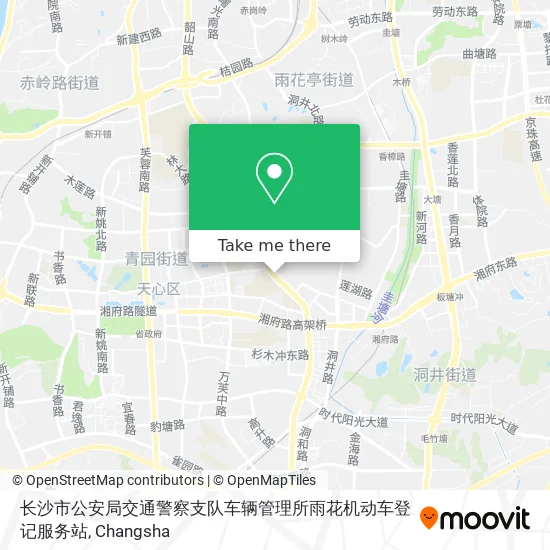 长沙市公安局交通警察支队车辆管理所雨花机动车登记服务站 map