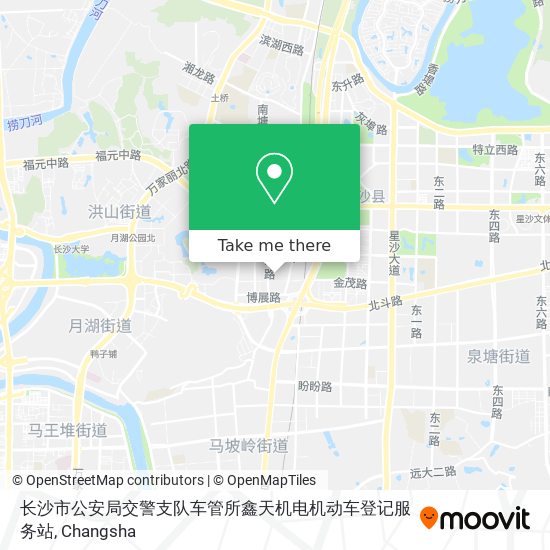 长沙市公安局交警支队车管所鑫天机电机动车登记服务站 map