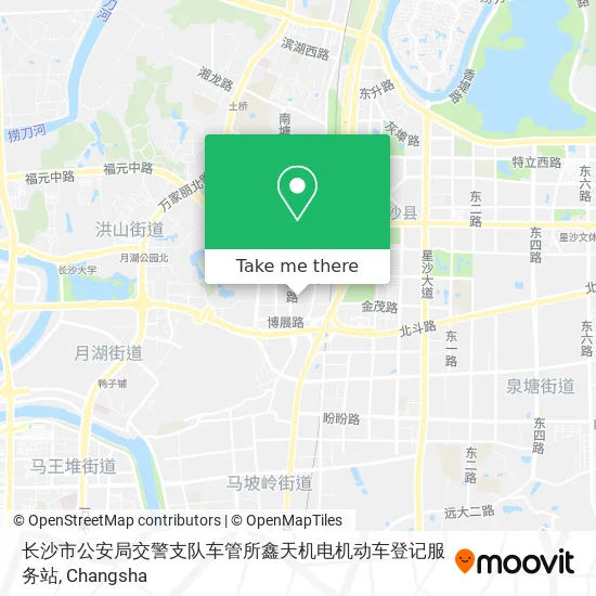 长沙市公安局交警支队车管所鑫天机电机动车登记服务站 map