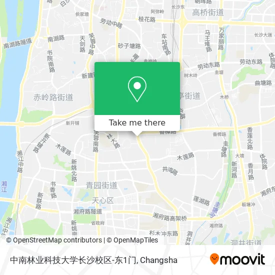 中南林业科技大学长沙校区-东1门 map
