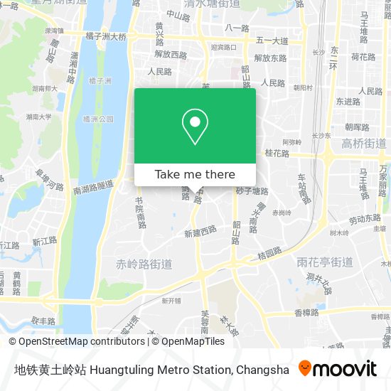 地铁黄土岭站 Huangtuling Metro Station map