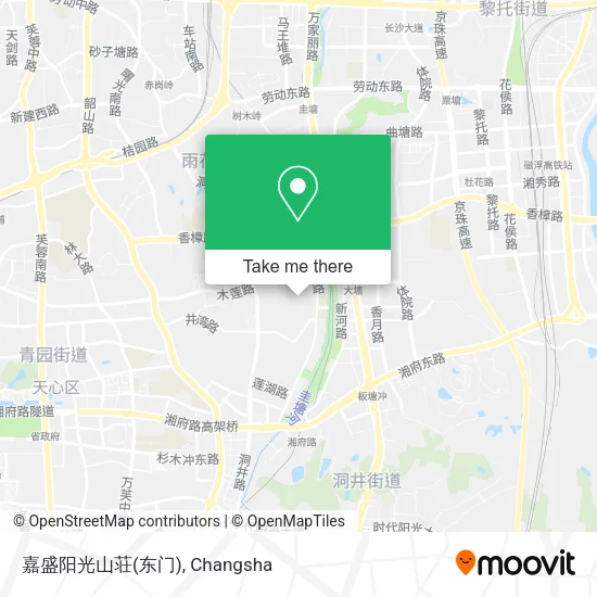 嘉盛阳光山荘(东门) map