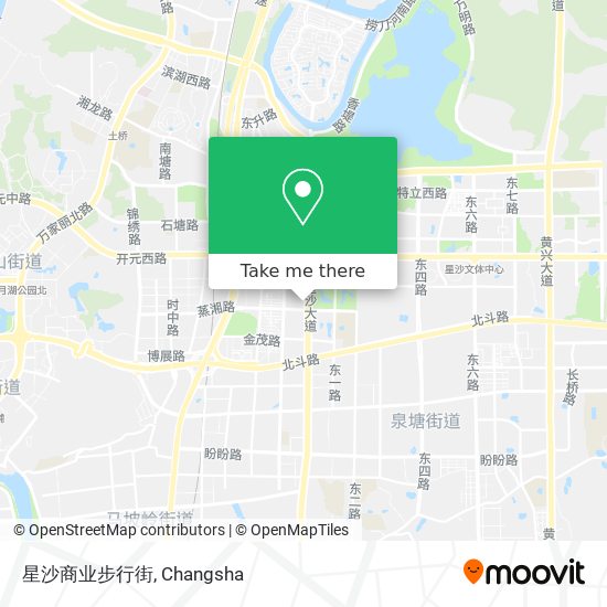 星沙商业步行街 map