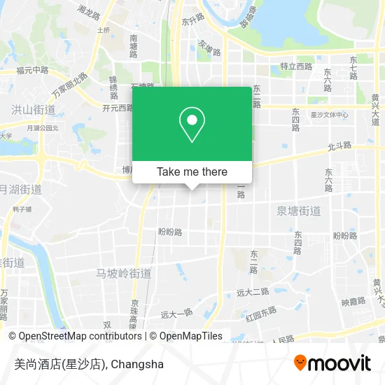 美尚酒店(星沙店) map