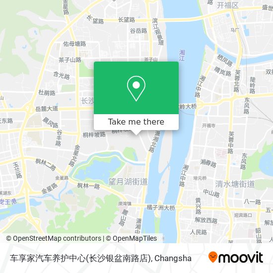 车享家汽车养护中心(长沙银盆南路店) map