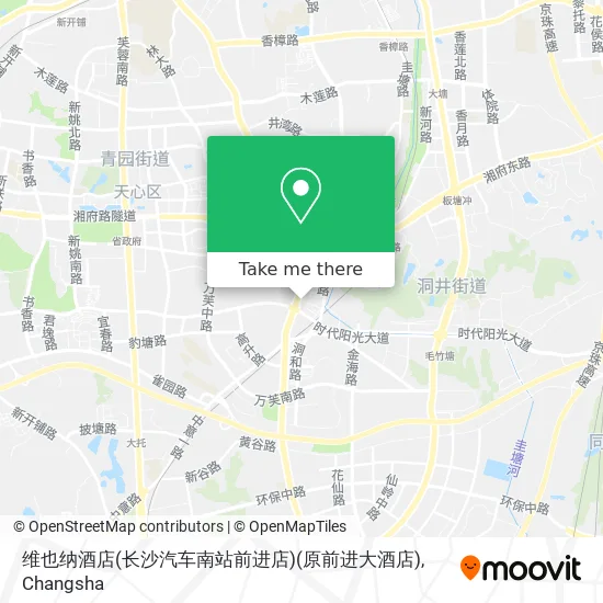 维也纳酒店(长沙汽车南站前进店)(原前进大酒店) map