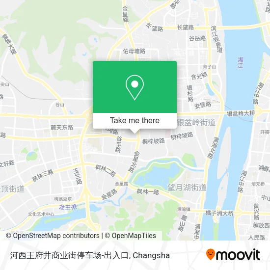 河西王府井商业街停车场-出入口 map