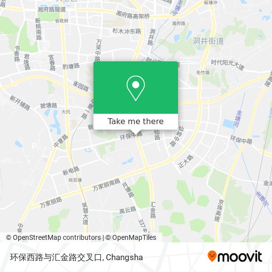 环保西路与汇金路交叉口 map