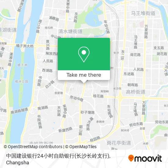 中国建设银行24小时自助银行(长沙长岭支行) map