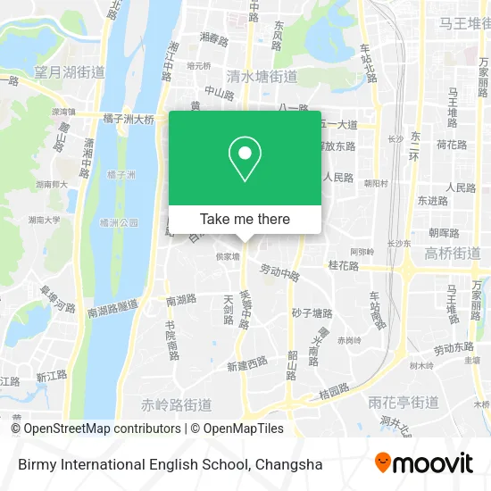 Birmy International English School map