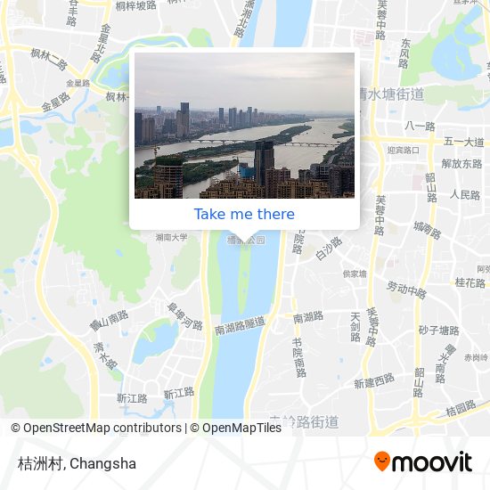 桔洲村 map