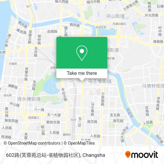 602路(芙蓉苑总站-省植物园社区) map