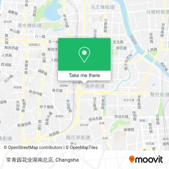常青园花业湖南总店 map