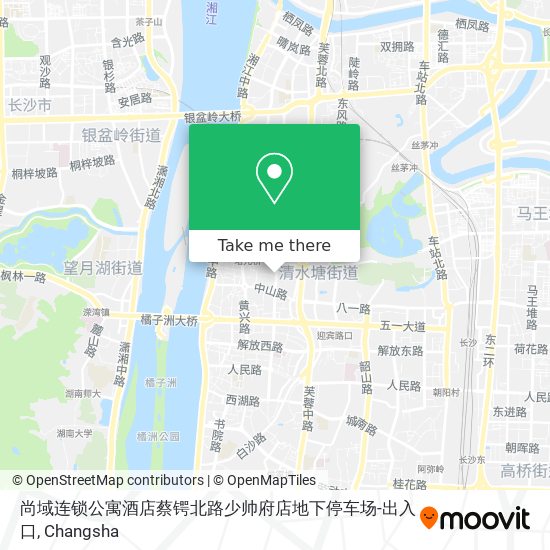 尚域连锁公寓酒店蔡锷北路少帅府店地下停车场-出入口 map