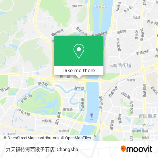 力天福特河西猴子石店 map