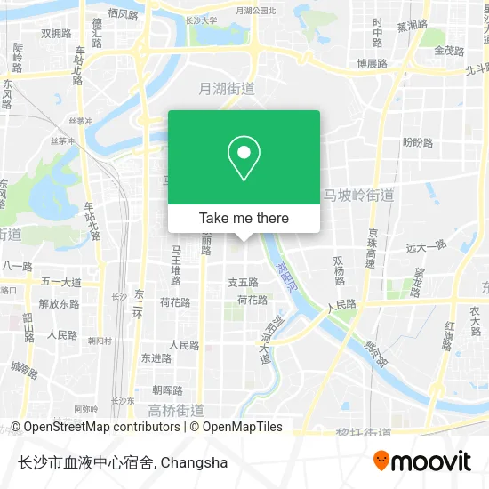 长沙市血液中心宿舍 map