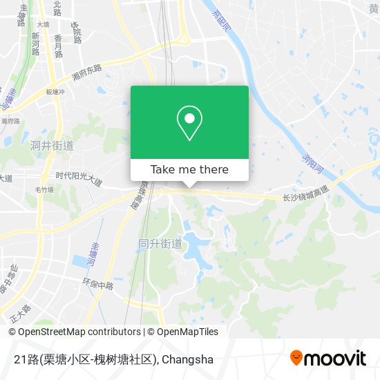 21路(栗塘小区-槐树塘社区) map
