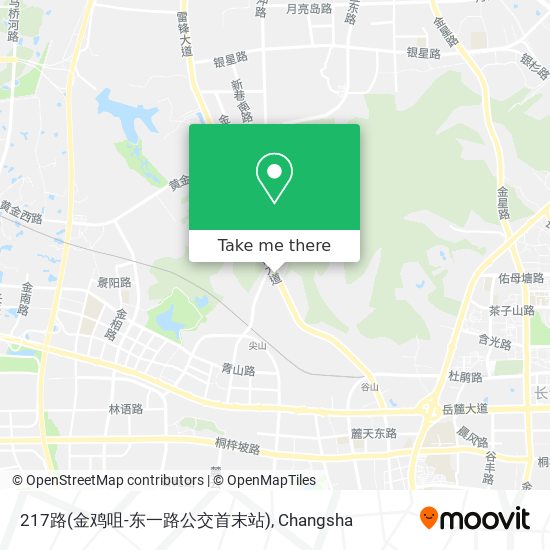 217路(金鸡咀-东一路公交首末站) map