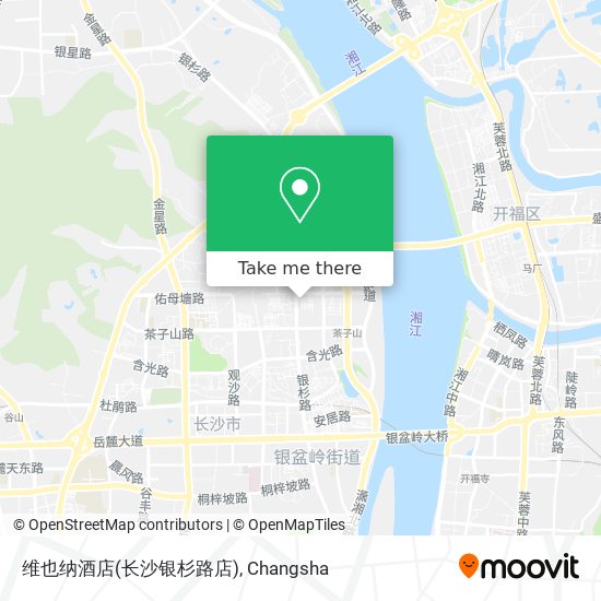 维也纳酒店(长沙银杉路店) map