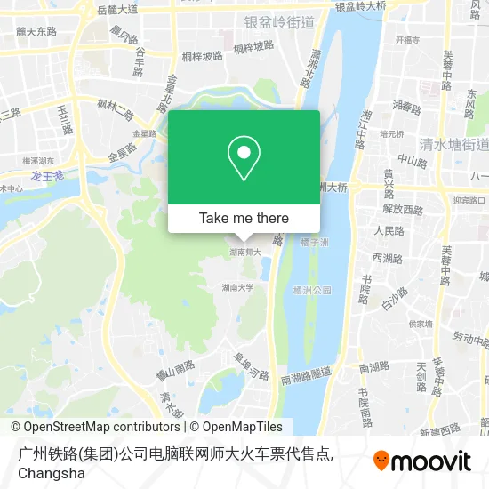 广州铁路(集团)公司电脑联网师大火车票代售点 map