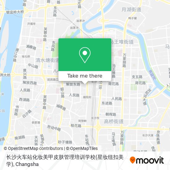 长沙火车站化妆美甲皮肤管理培训学校(星妆纽扣美学) map