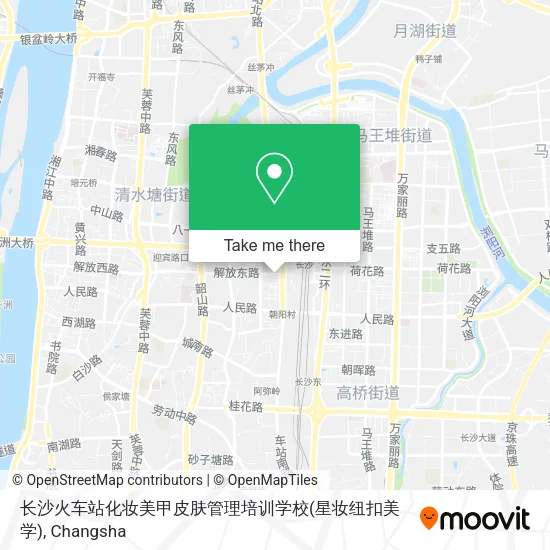 长沙火车站化妆美甲皮肤管理培训学校(星妆纽扣美学) map