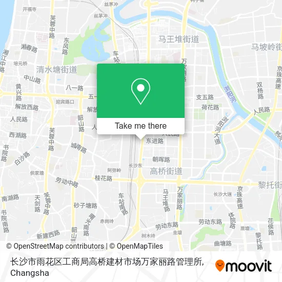 长沙市雨花区工商局高桥建材市场万家丽路管理所 map