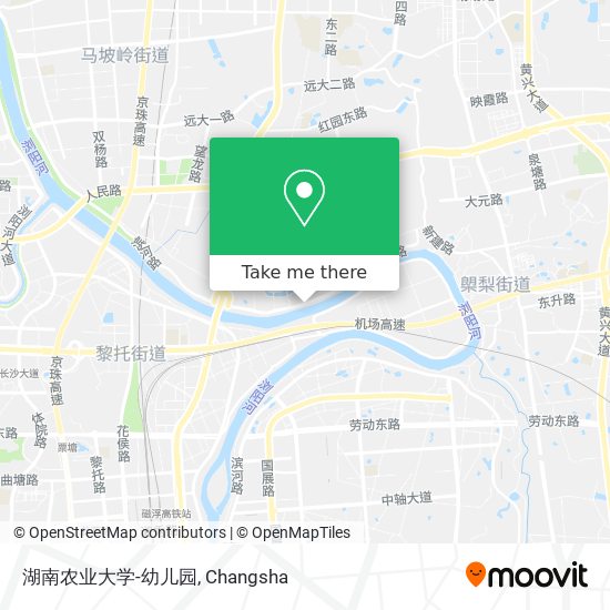 湖南农业大学-幼儿园 map