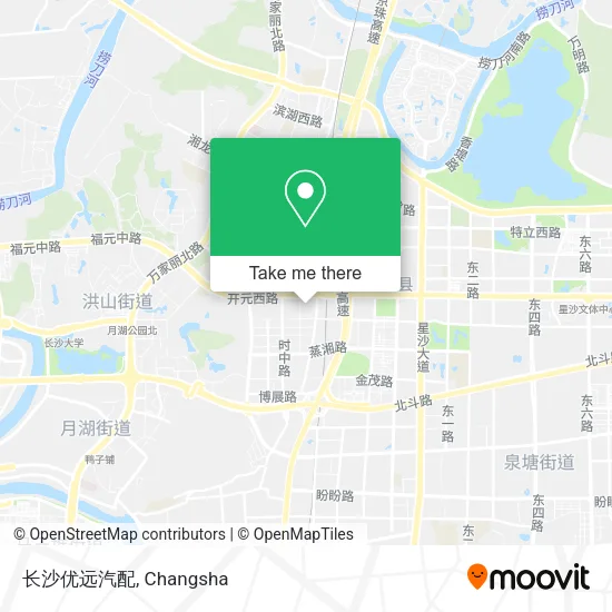 长沙优远汽配 map