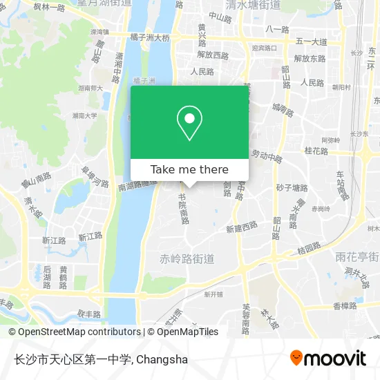 长沙市天心区第一中学 map