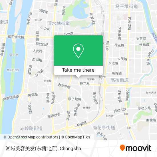 湘域美容美发(东塘北店) map