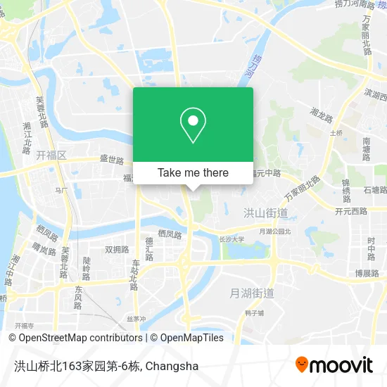 洪山桥北163家园第-6栋 map