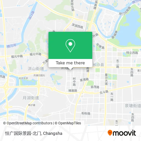恒广国际景园-北门 map