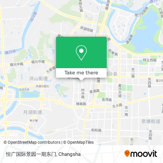 恒广国际景园一期东门 map