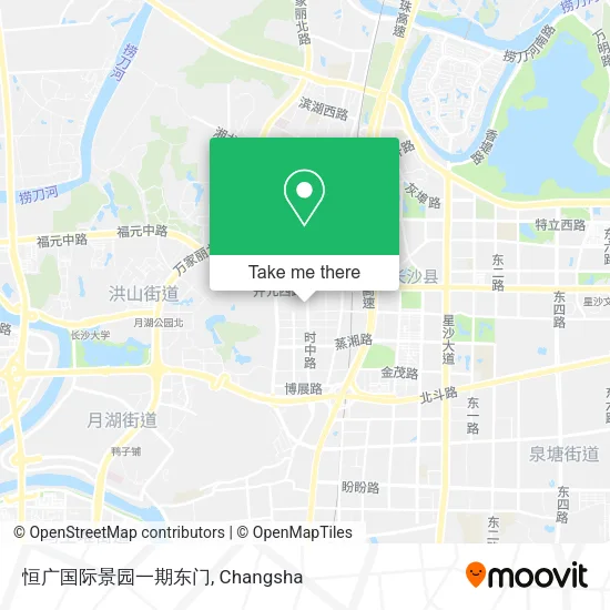 恒广国际景园一期东门 map