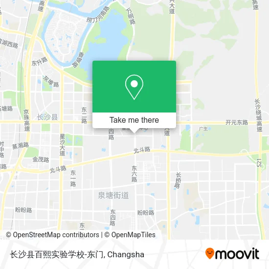长沙县百熙实验学校-东门 map